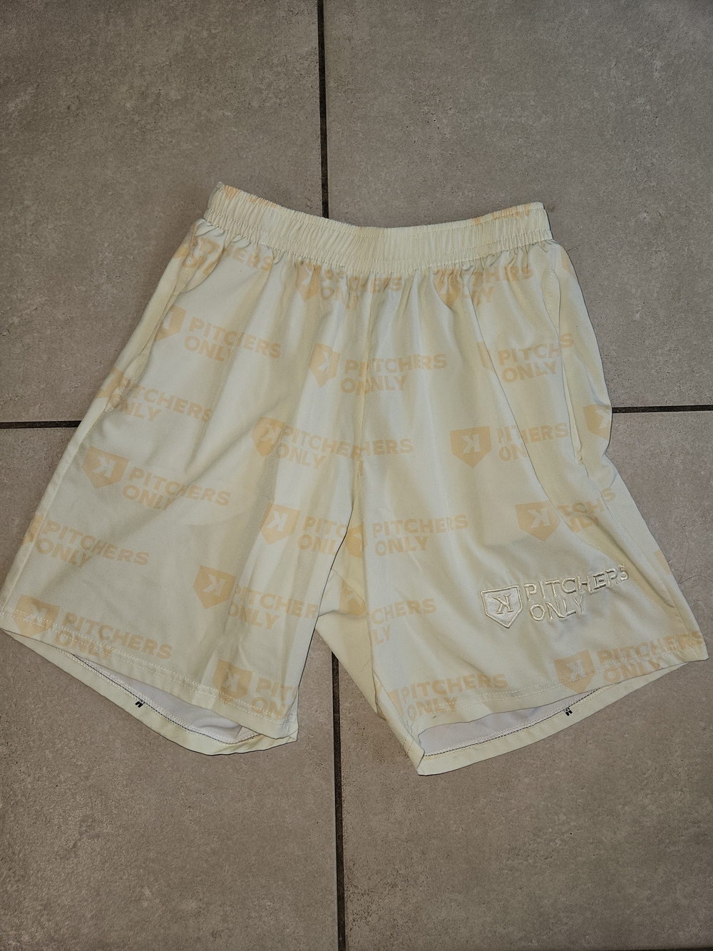 Yellow Athletic Shorts for Men